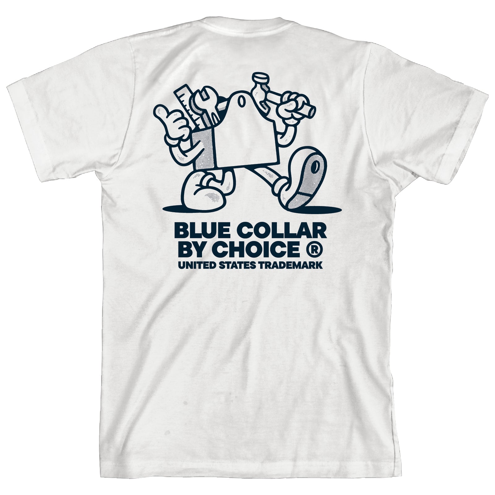 Blue Collar By Choice T-Shirt - White